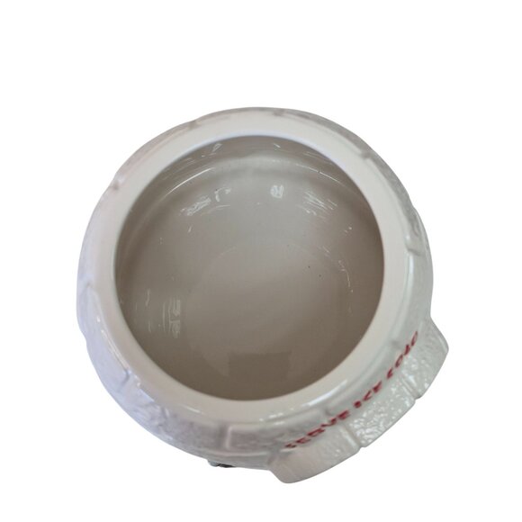 Coca-Cola Igloo Cookie Jar 2005 White Polar Bear Porcelain - Picture 9 of 10